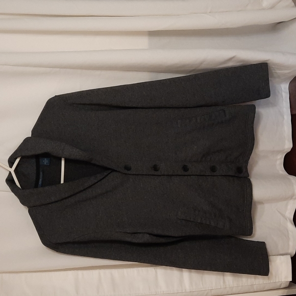 Perry Ellis grey shawl cardigan size S - Picture 5 of 5